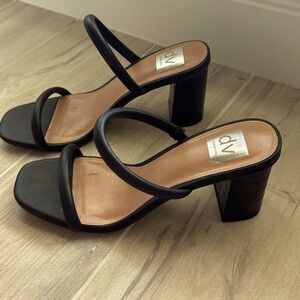 Dolce Vita sandal with faux croc block heel detail. Slightly used, size 9.5